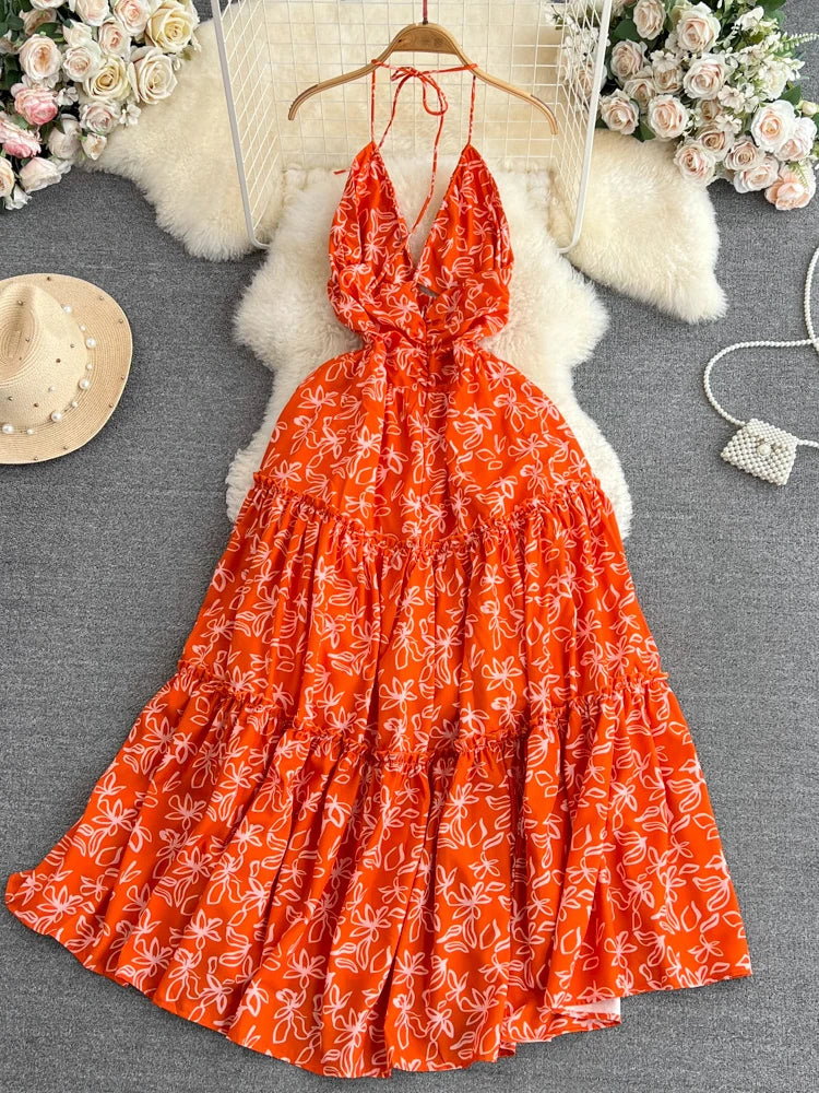red halter cocktail dress It's Up To Me Halter Mini Dress Red main image 0