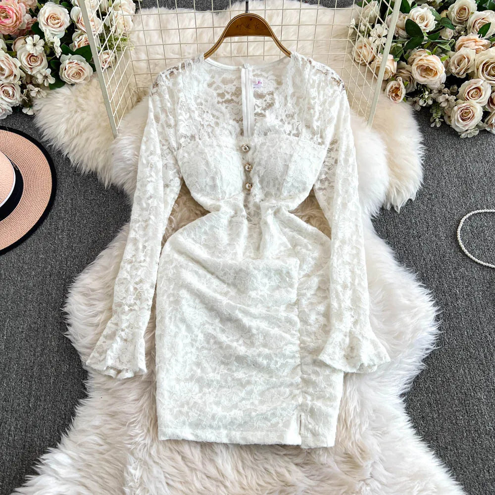 ivory dress graduation Emerson Ivory Midi Dress main image 0