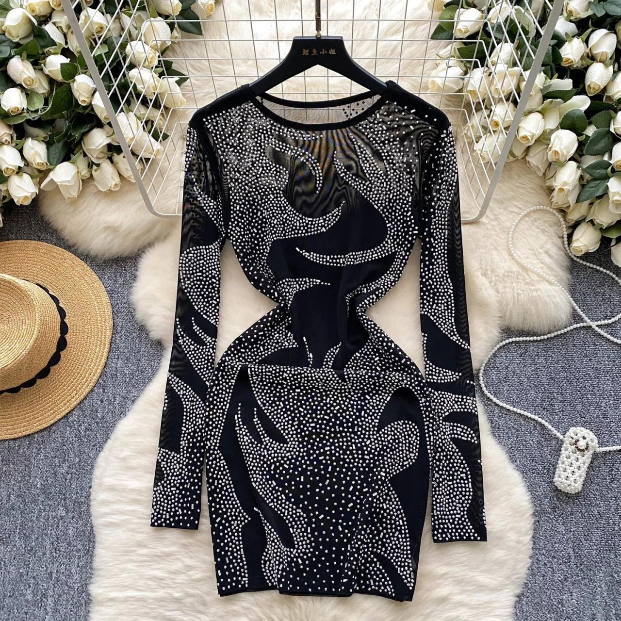 black studded bodycon dress Black Studded Bodycon Dress – Pink House Boutique