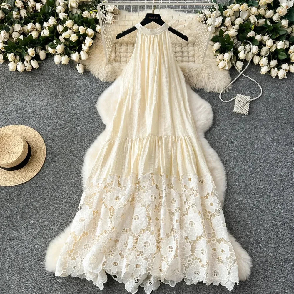 halter neck ivory dress Women's Cicilow Bodycon Halter Neck Silk Spandex Floor Length Dress Customize Ivory White MEAN BLVD