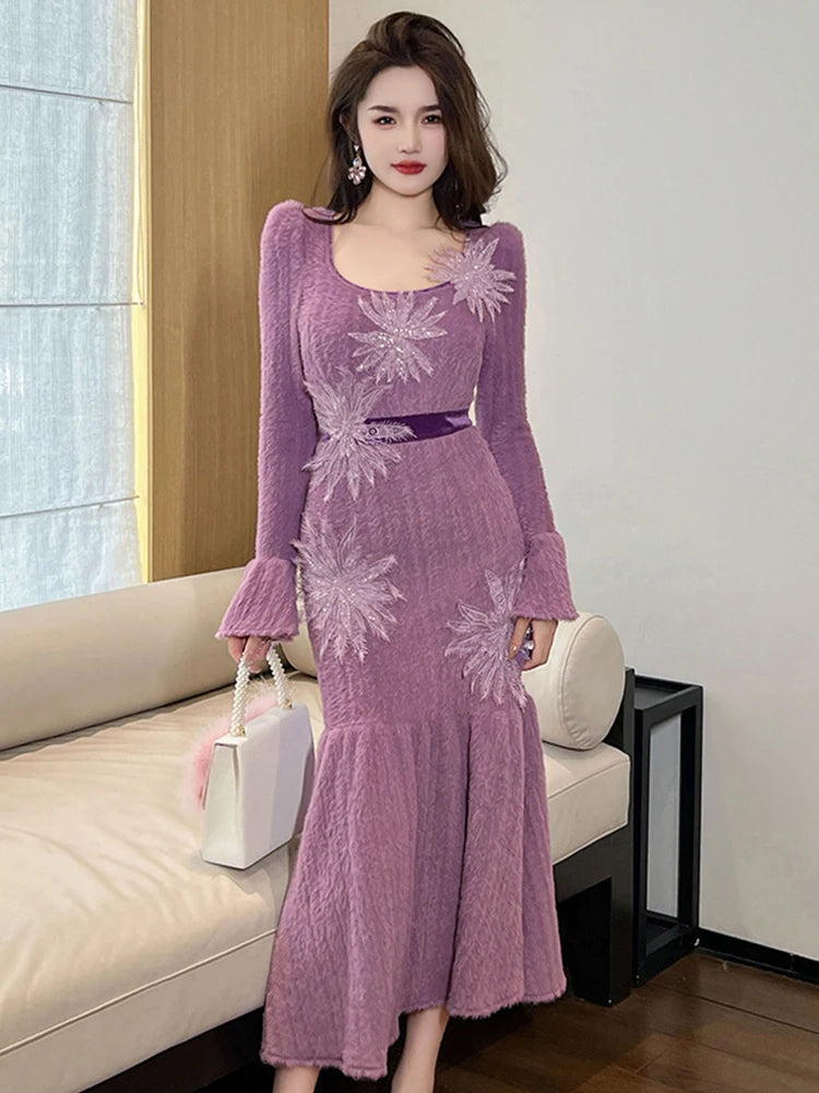 maxi dress with shelf bra Juliette Nightgown with Shelf Bra