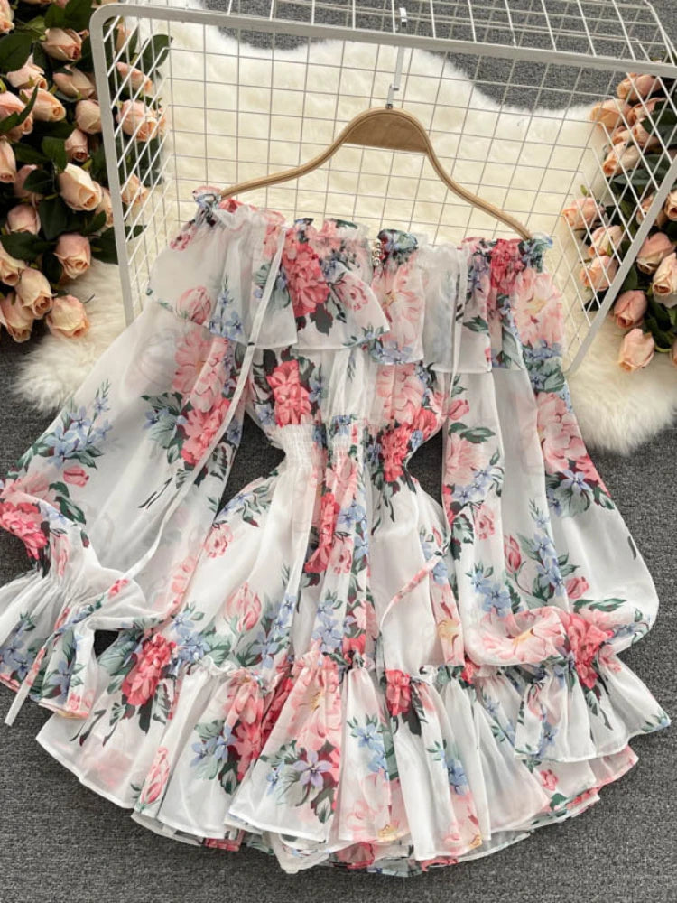 sachin and babi light blue dress A-Line 3-4 Sleeve Off-The-Shoulder Lace Empire Chiffon Summer Wedding Dress  Destination