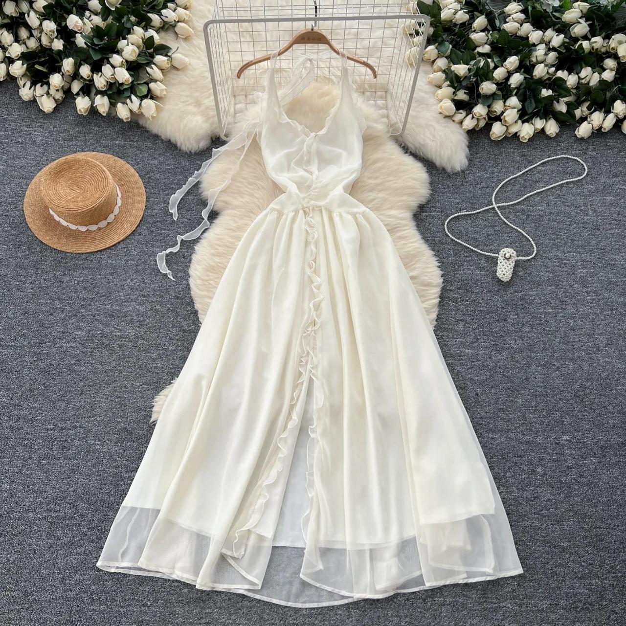 knee length dresses for ladies Ariella Mesh Maxi Dress main image 1