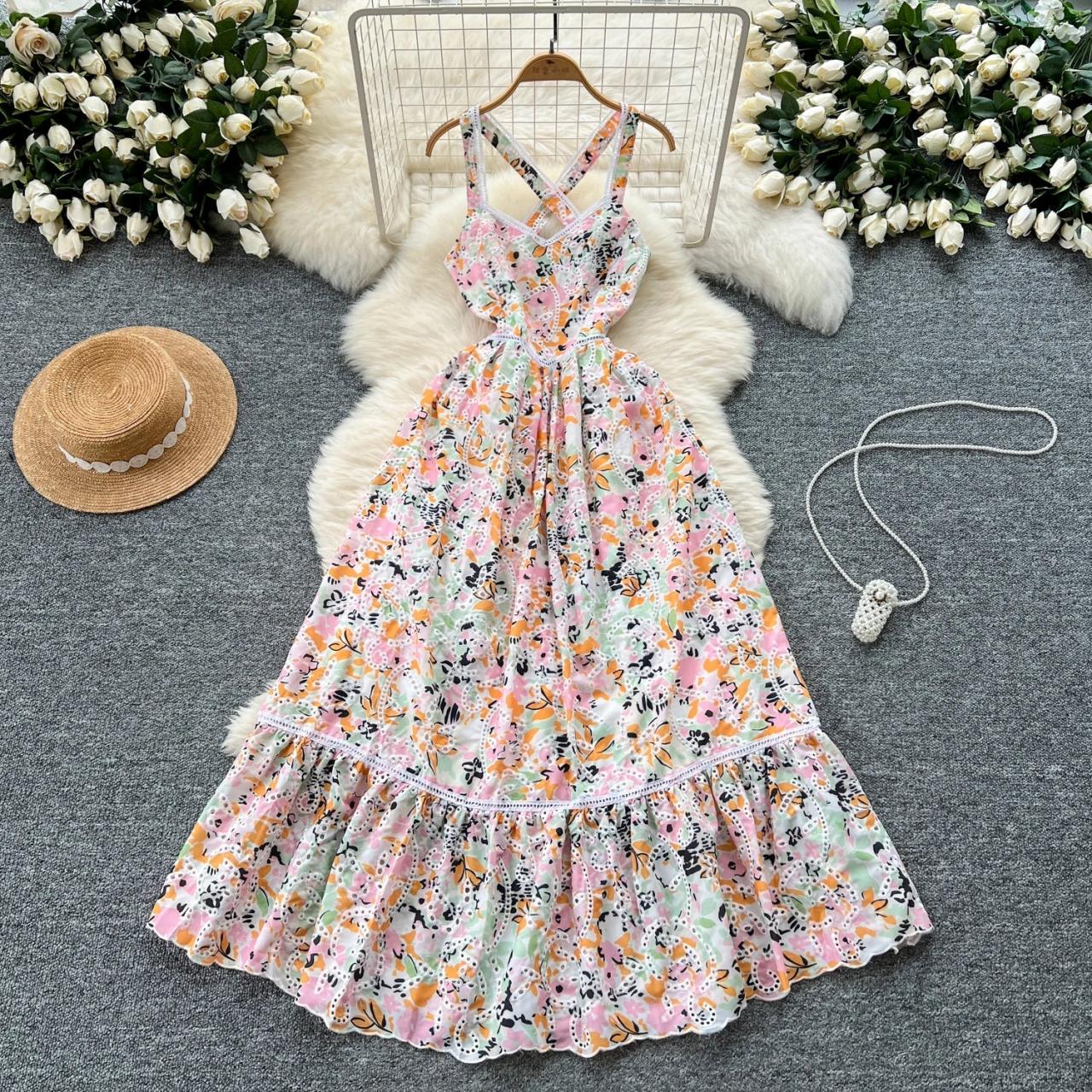 fitted lace wedding dress Women's Dresses Arrabel Ruffle Trim Maxi Dress Champagne XL by Selfie Leslie main image 0