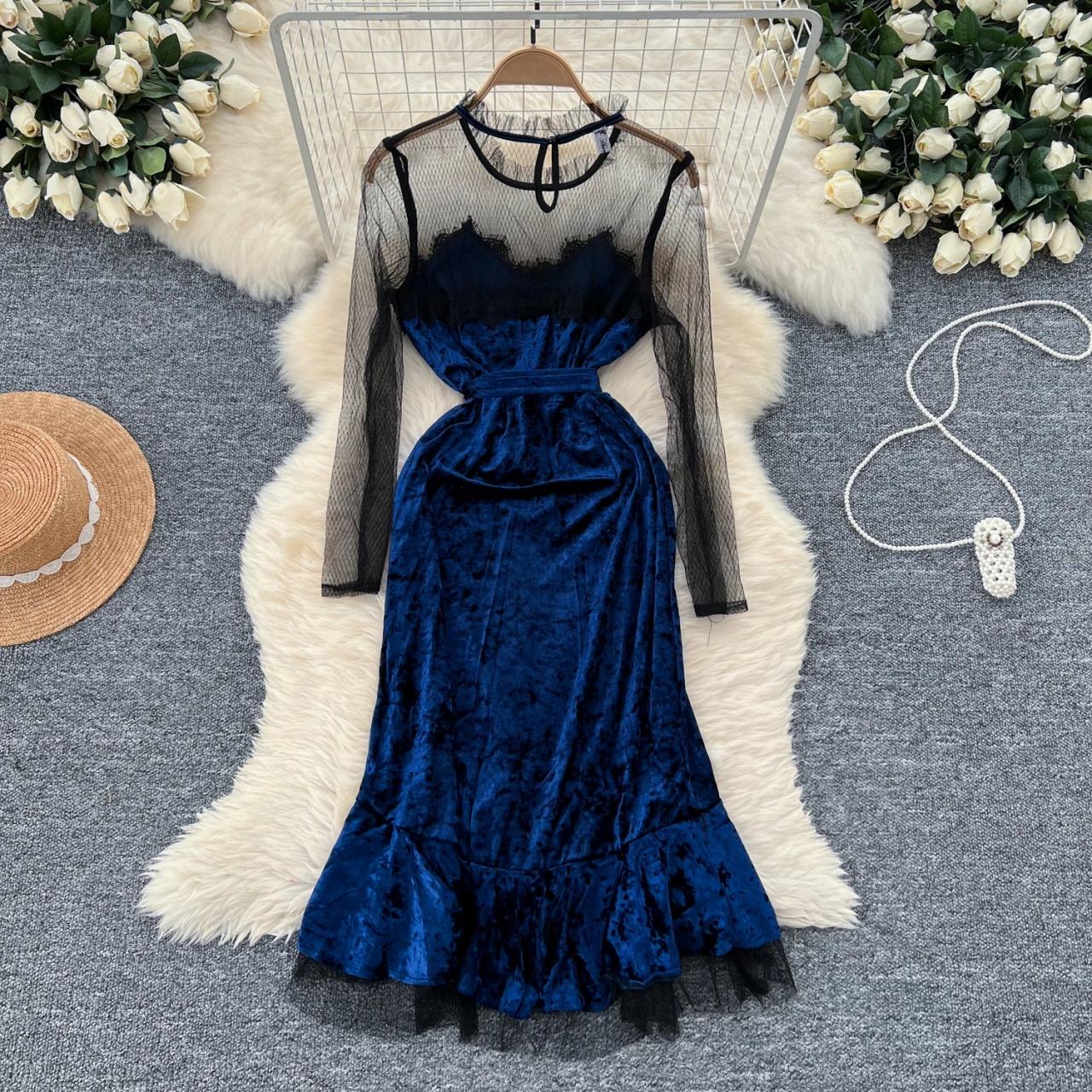 teenage blue dress Rhinestones Pool Blue Organza Asymmetrical Teen Pageant Gown main image 0