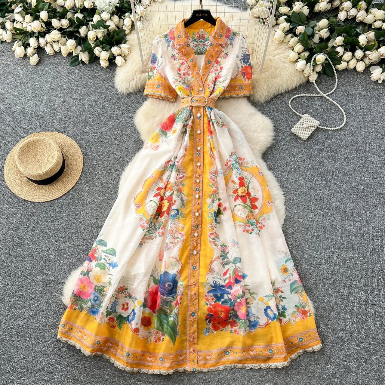 fitted lace wedding dress Allanna Frill Maxi Dress