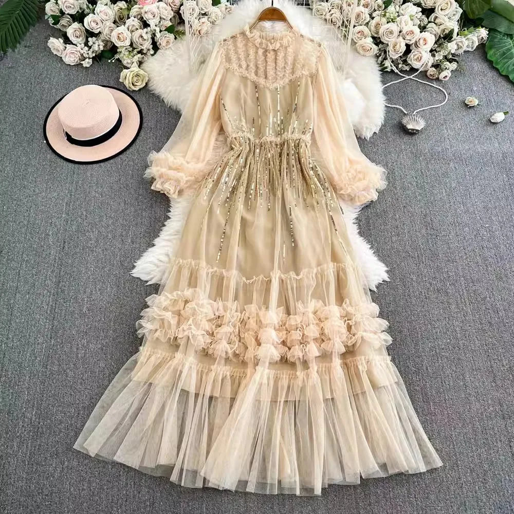 vintage beige lace dress ANALISSA VINTAGE CREAM LACE CORSET MINI DRESS main image 0