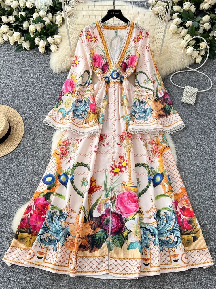 chambray rhea maxi dress Martha Embroidered Chambray Dress Blue / S