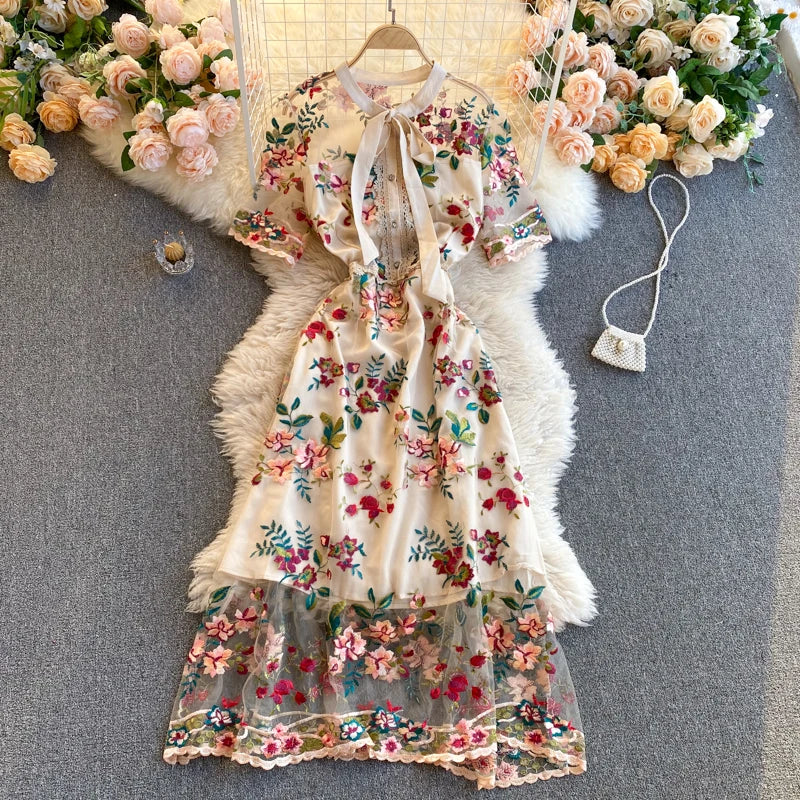 short chiffon floral dress Blue Floral Pleated Ruffles Chiffon Short Bridesmaid Dresses