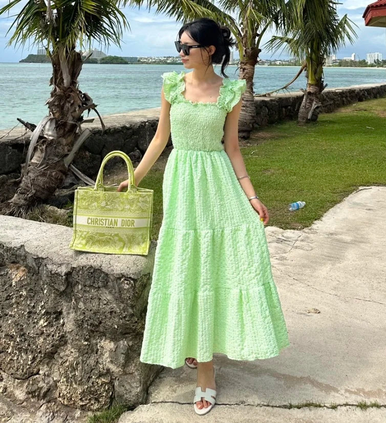 green pastel maxi dress Women's Chlorys Ball Gown Illusion Neck Mesh Taffeta Maxi Dress XS/XS/S/M/L/XL/Customize Pastel Green MEAN BLVD Pastel Green / XS
